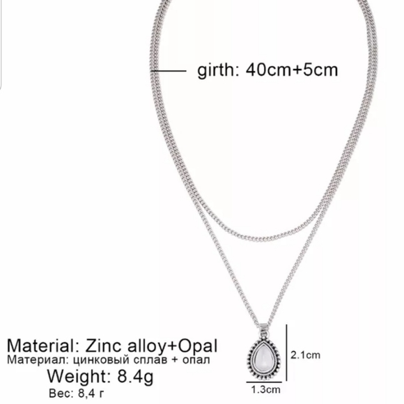 *Apple* Layered Silver Necklace - Picture 6 of 6